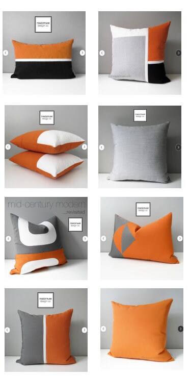 Tuscan Sunbrella® Outdoor Pillow Cover, Decorative Orange Cushion Cover