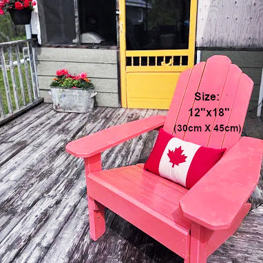 Canada Flag Pillow Cover, Maple Leaf Outdoor Sunbrella® Cushion Cover