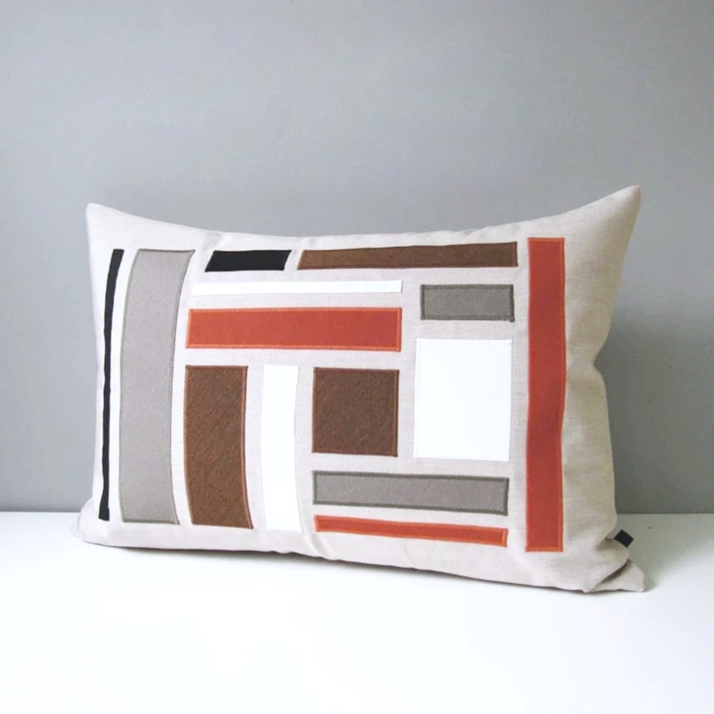 Mid Century Modern Pillow, Decorative Abstract Sunbrella Cushion