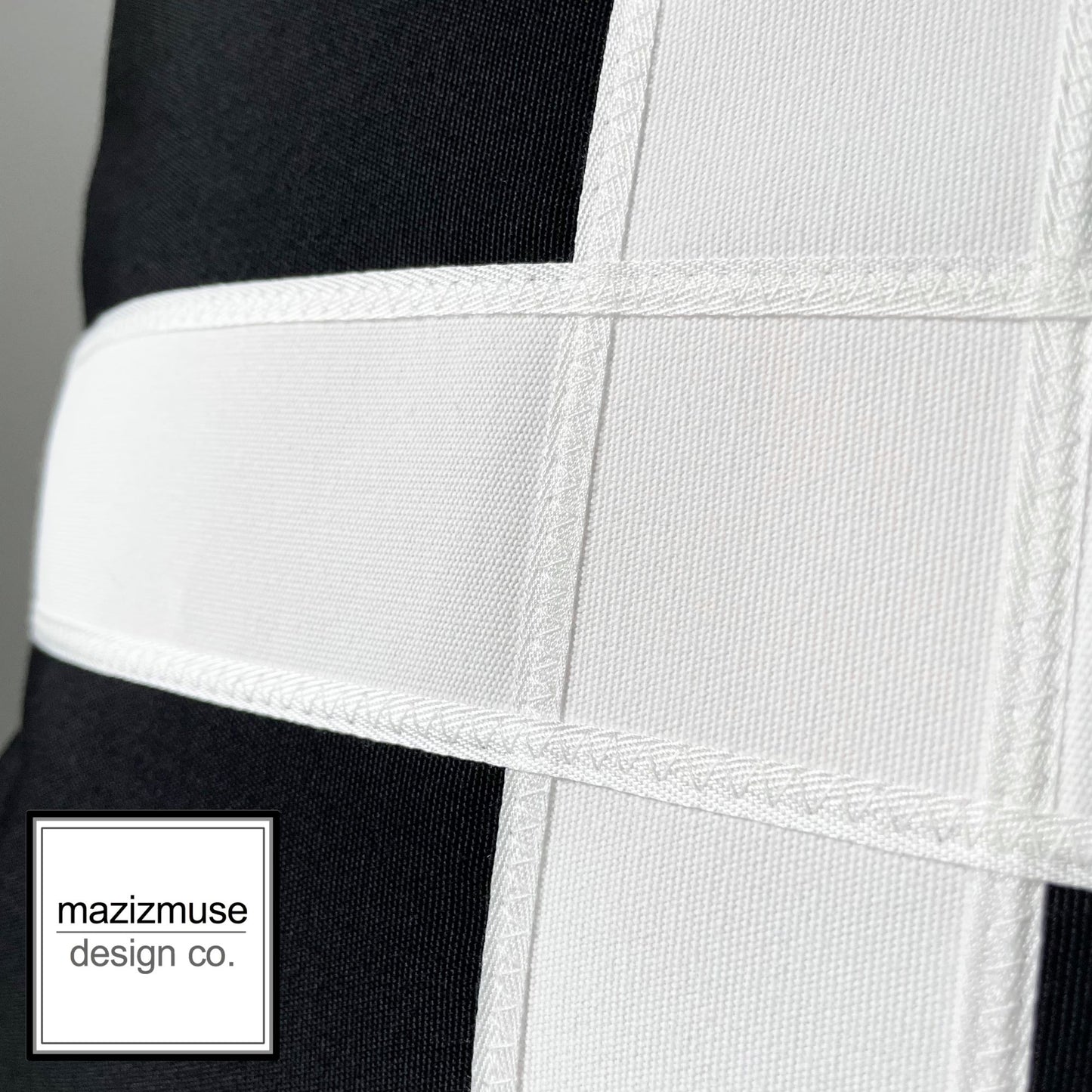 Black & White Cornish Flag Pillow Cover, Outdoor Sunbrella® Cushion Cover