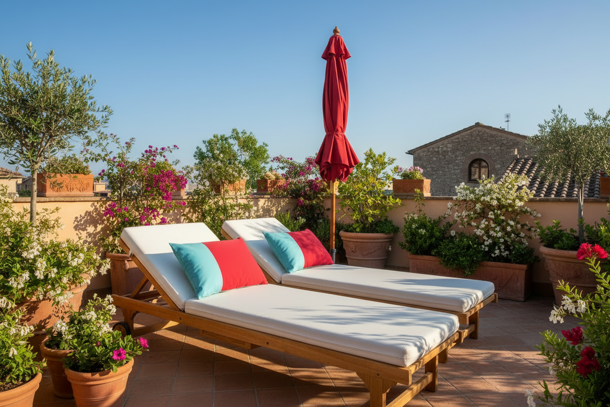 Colorful Sunbrella® Outdoor Pillow Cover, Modern Patio Cushions