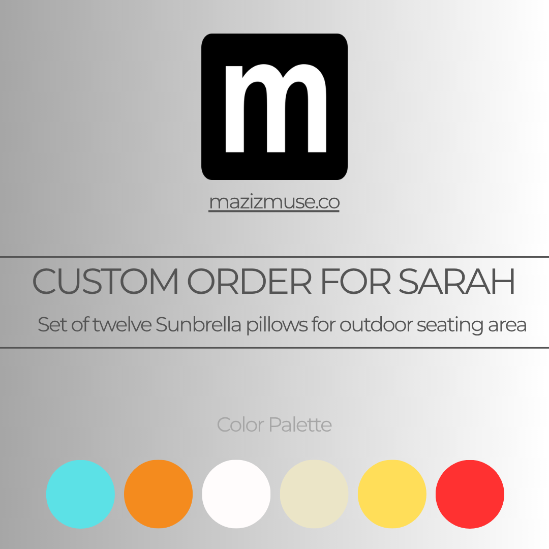 Custom Set of Pillow Inserts and Miscellaneous for Sarah