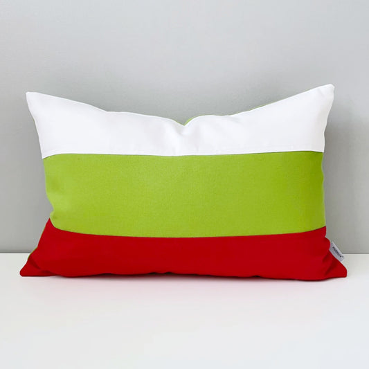 Bulgarian Flag Pillow Cover, Sunbrella® Outdoor Decor