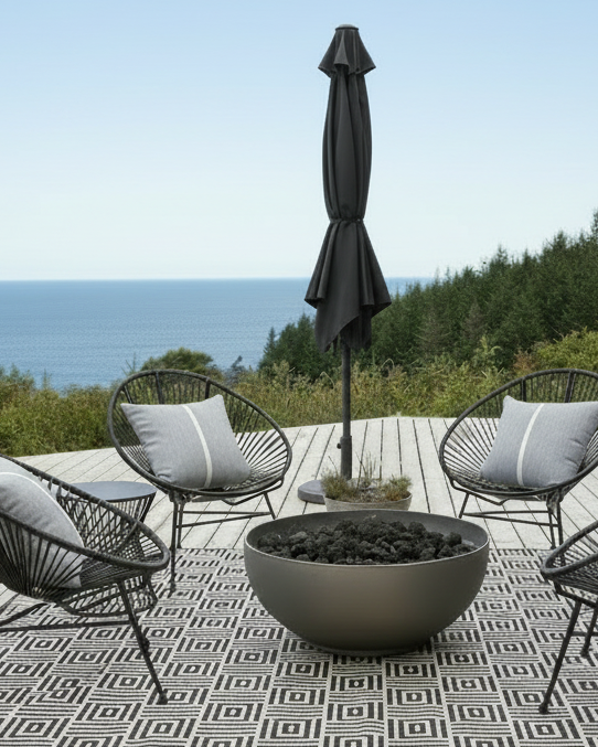 Granite Grey Outdoor Sunbrella® Pillow Cover, Light Grey Cushion Cover