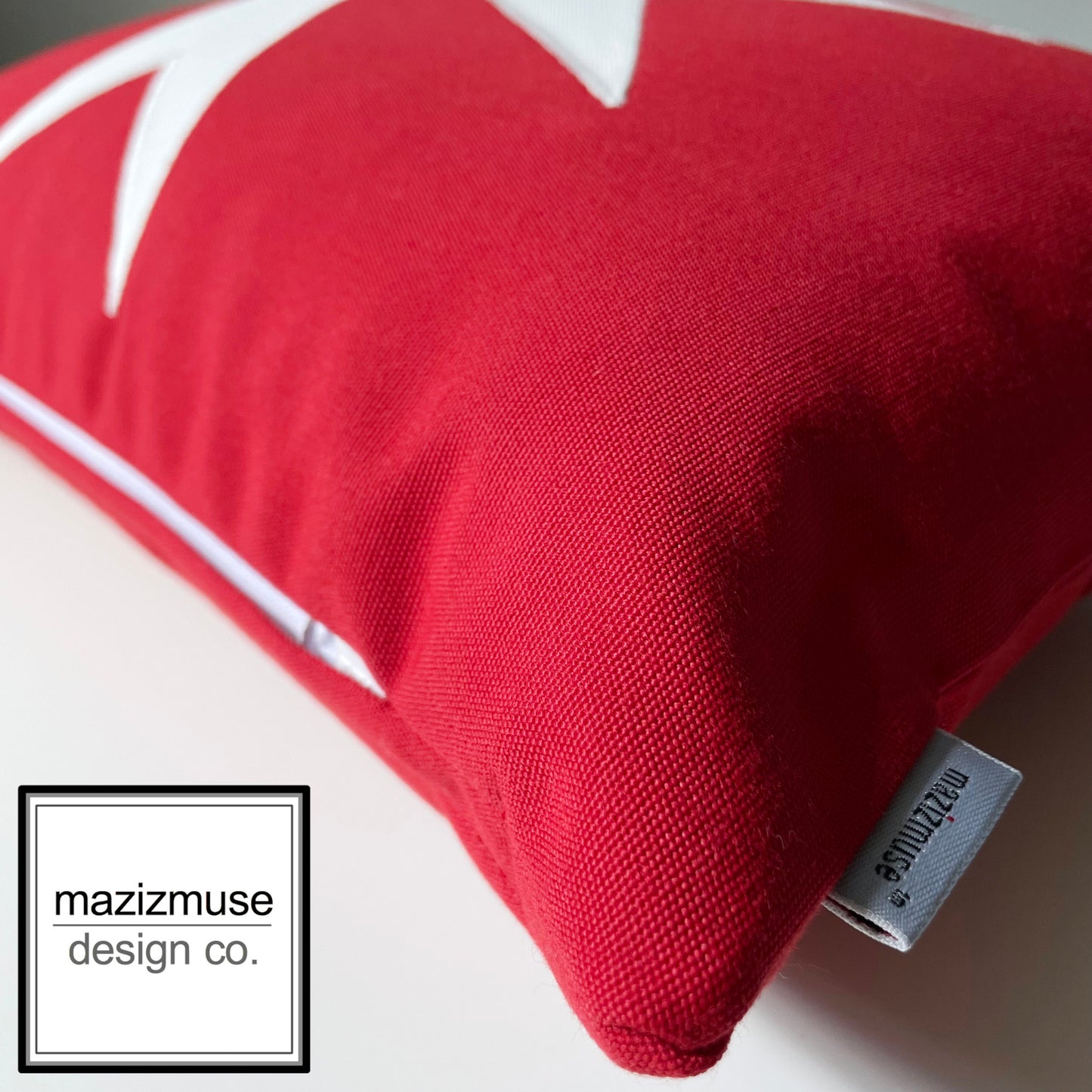 Maltese Flag Pillow Cover, Malta Civic Ensign Outdoor Sunbrella® Cushion Cover