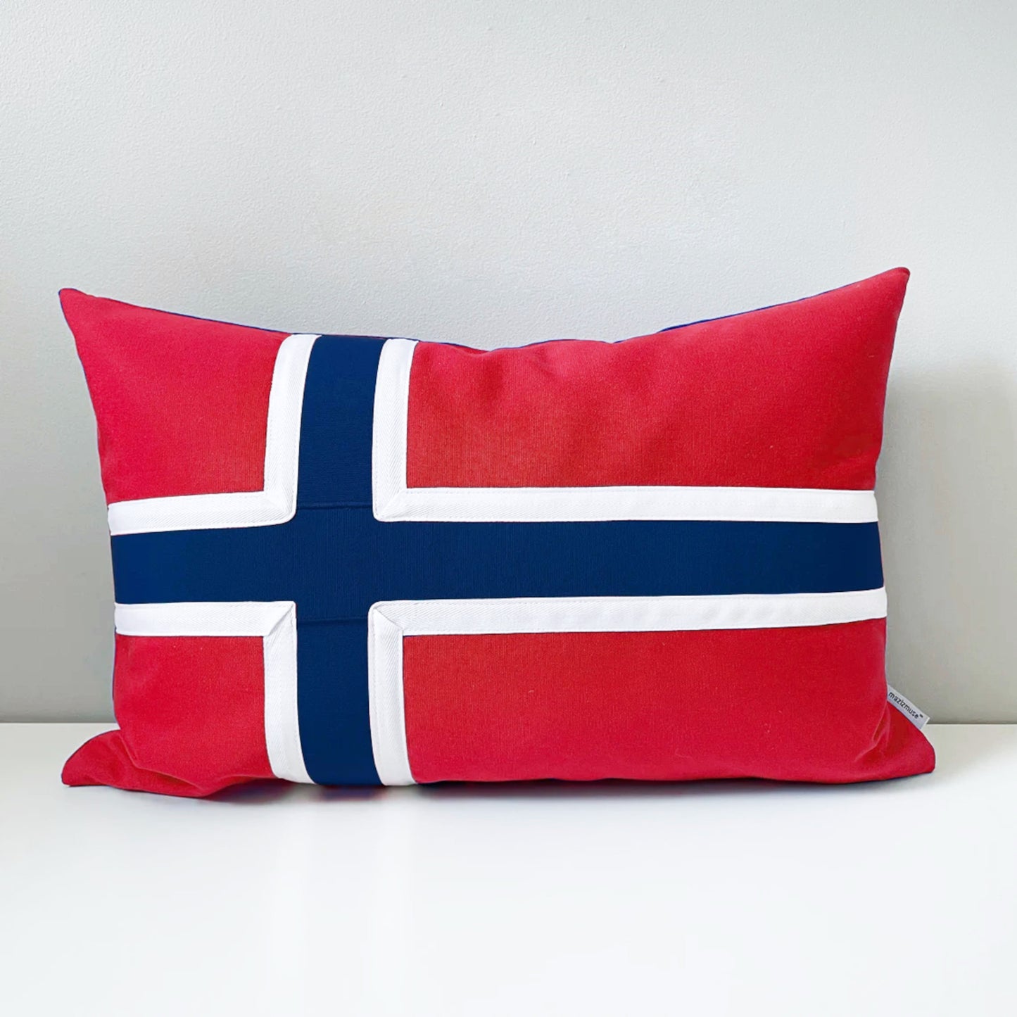 Norway Flag Pillow Cover, Norwegian Outdoor Sunbrella® Cushion Cover