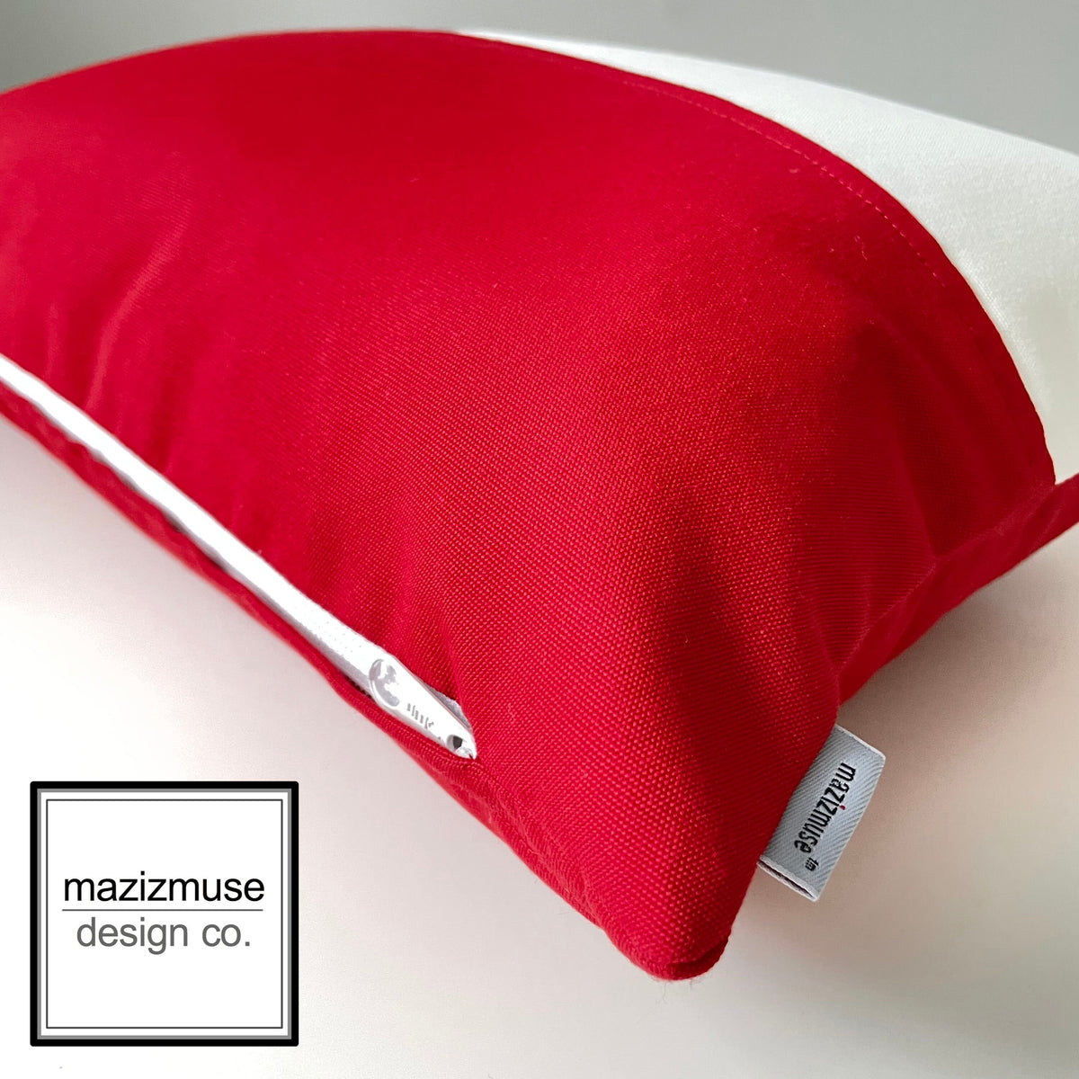 Poland Flag Pillow Cover, Polish Sunbrella® Outdoor Cushion Cover