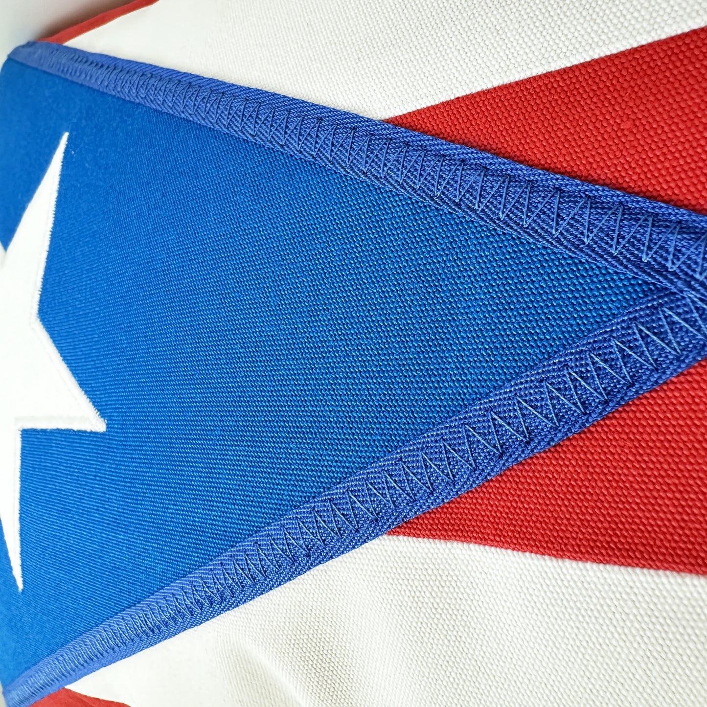 Puerto Rico Flag Outdoor Sunbrella® Pillow Cover, Boricuas Cushion