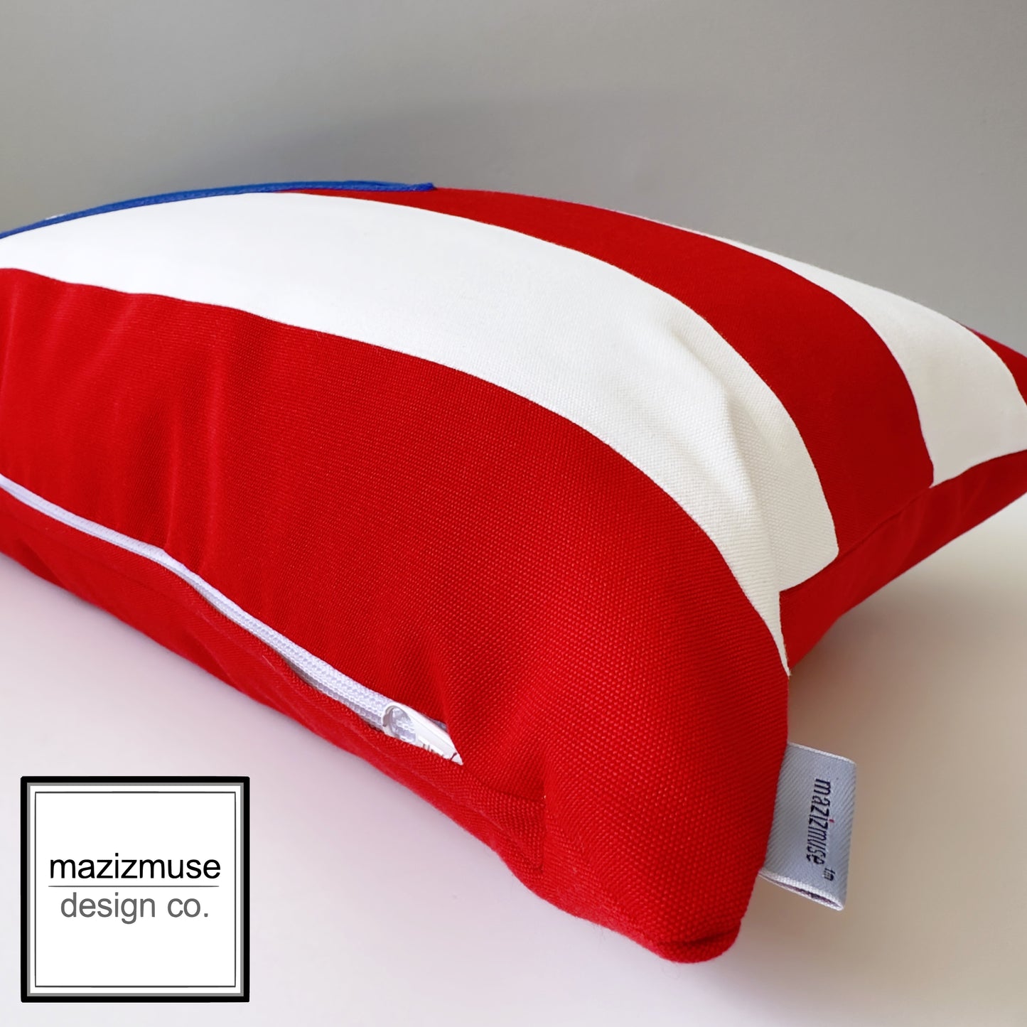 Puerto Rico Flag Outdoor Sunbrella® Pillow Cover, Boricuas Cushion