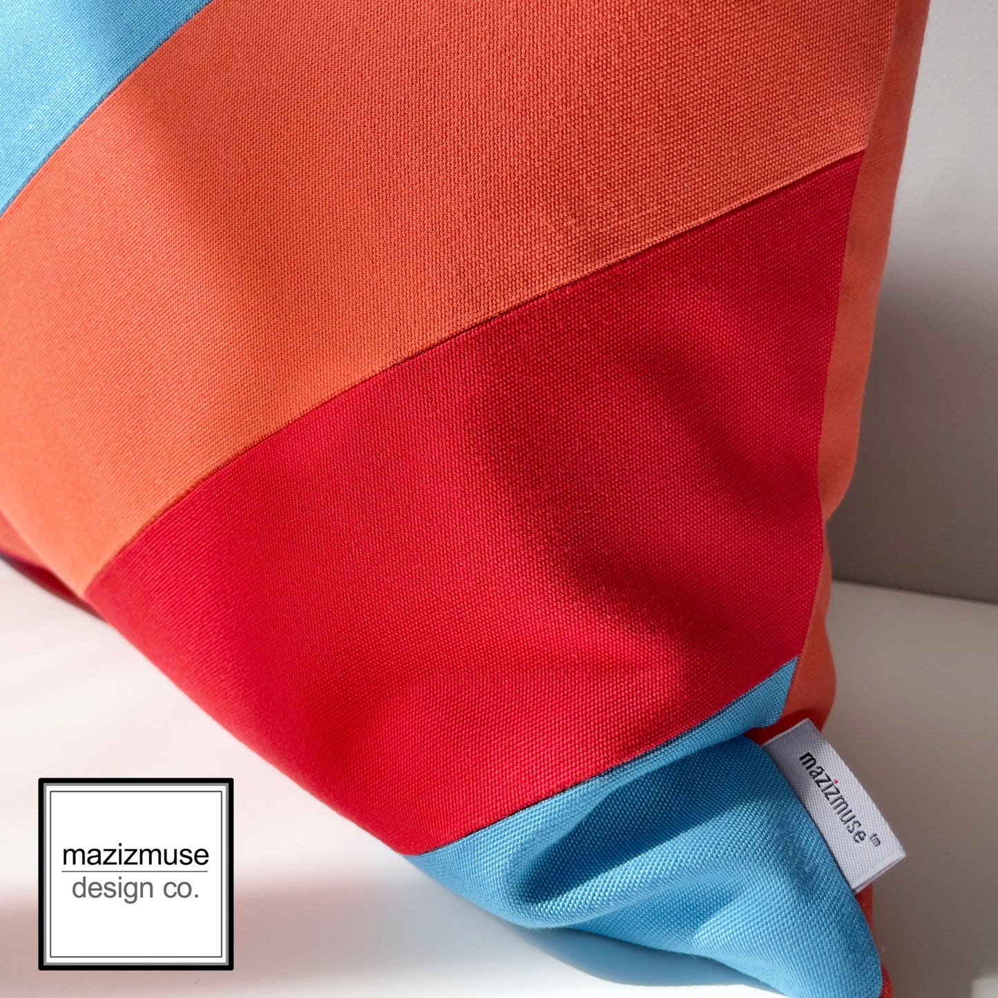 Retro Sunbrella® Outdoor Pillow Cover, Chevron Cushion Cover