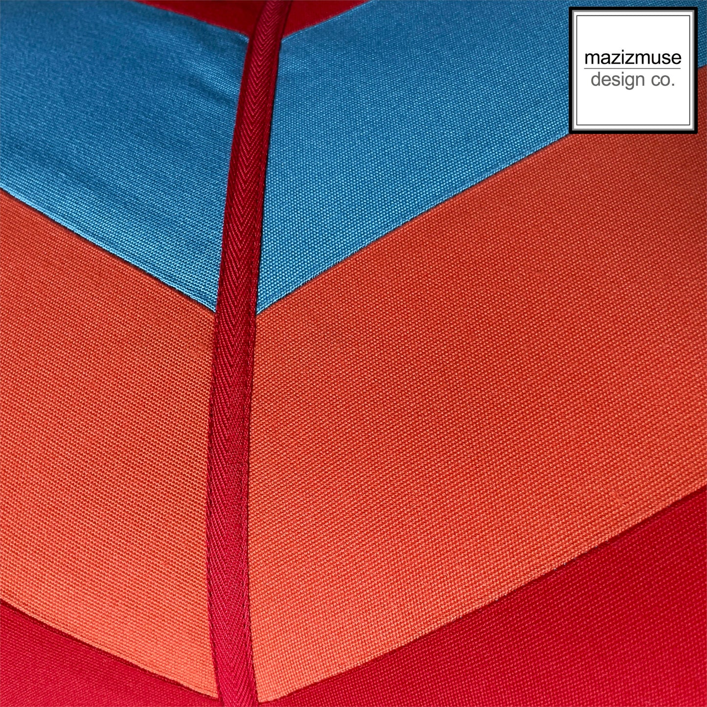 Retro Sunbrella® Outdoor Pillow Cover, Chevron Cushion Cover