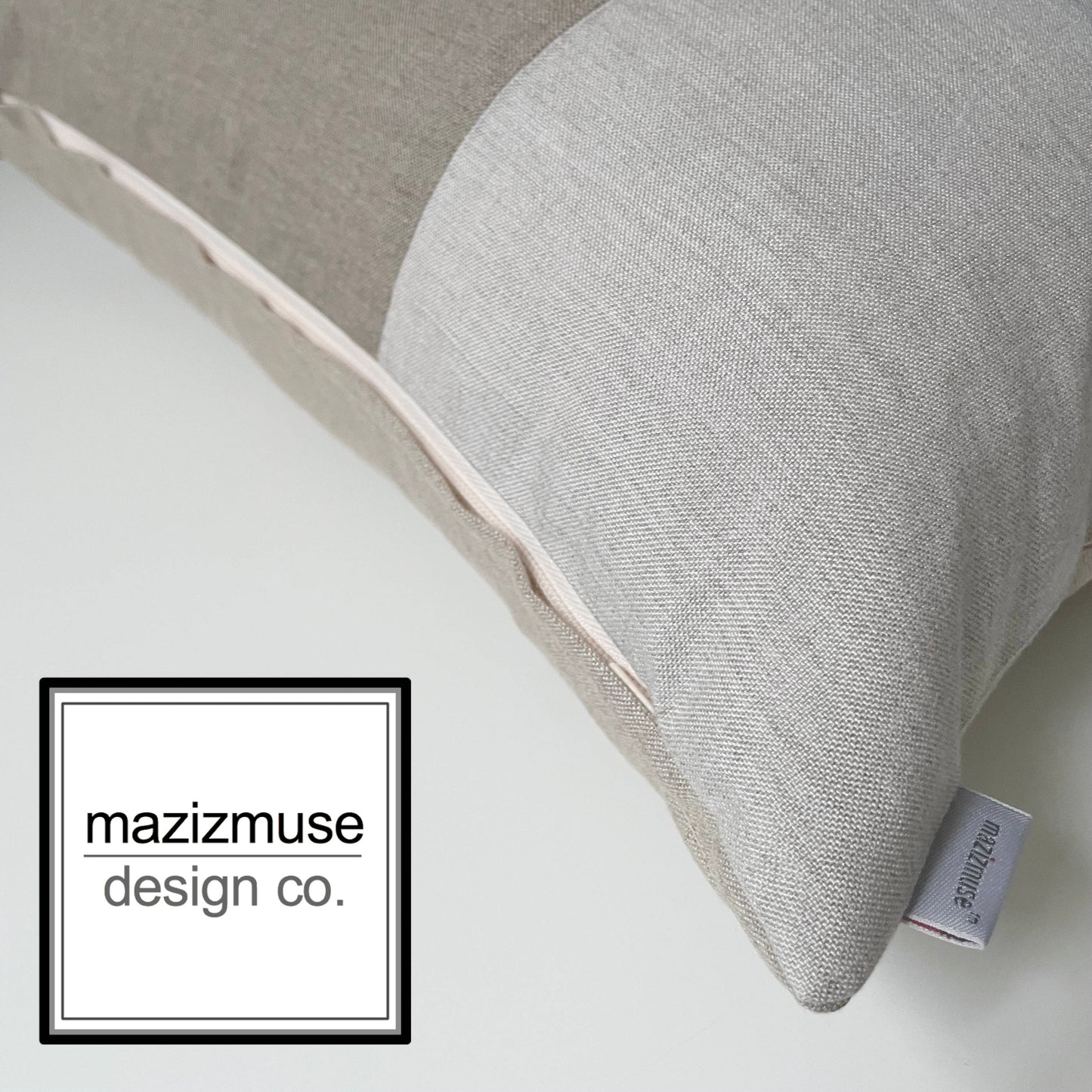 TWO Seaglass Sunbrella® Outdoor Pillow Covers, Green & Beige Cushions