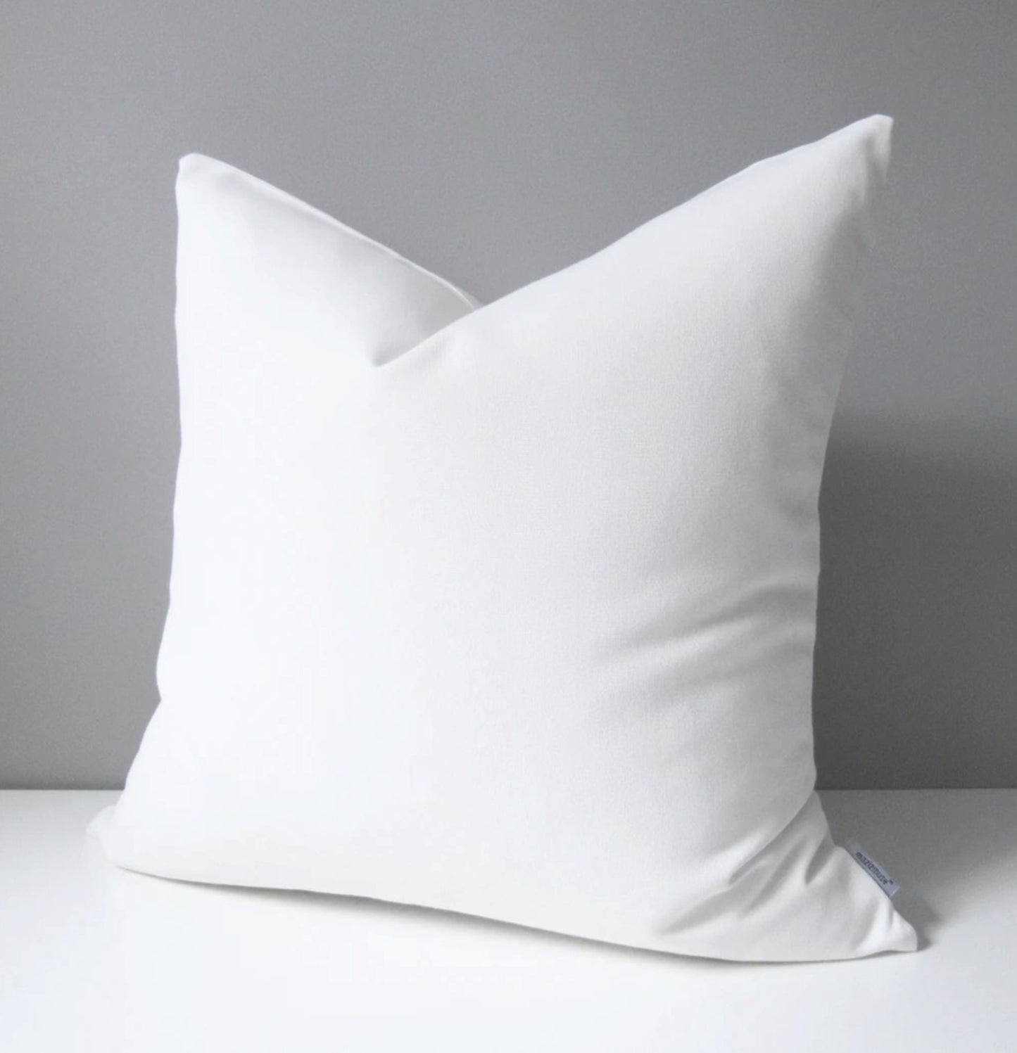 Solid White Outdoor Sunbrella® Pillow Cover