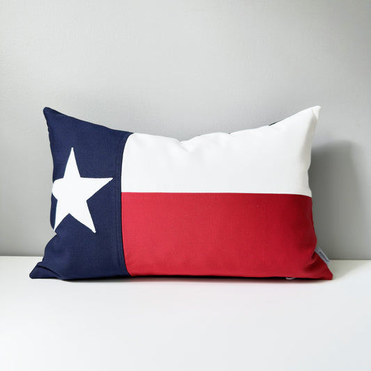 Texan Flag Pillow Cover, Texas Lonestar Outdoor Sunbrella® Pillow