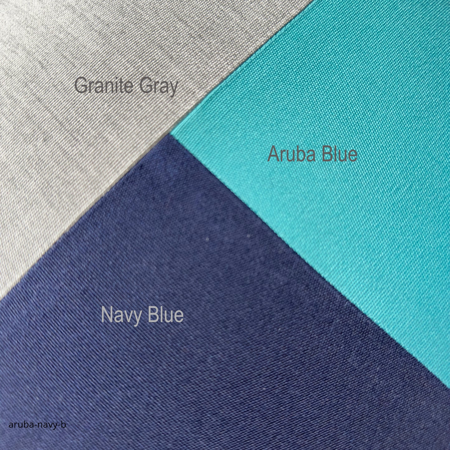Turquoise, Navy & Granite Gray Sunbrella® Outdoor Pillow Cover in Modern Color-Block