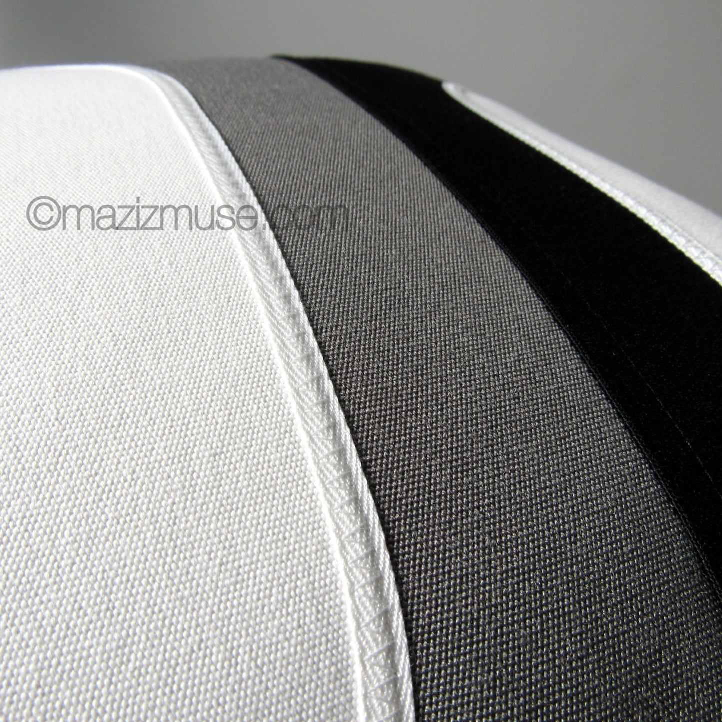 Black & Grey Outdoor Sunbrella Pillow Cover, Mid Century Modern Cushion Cover
