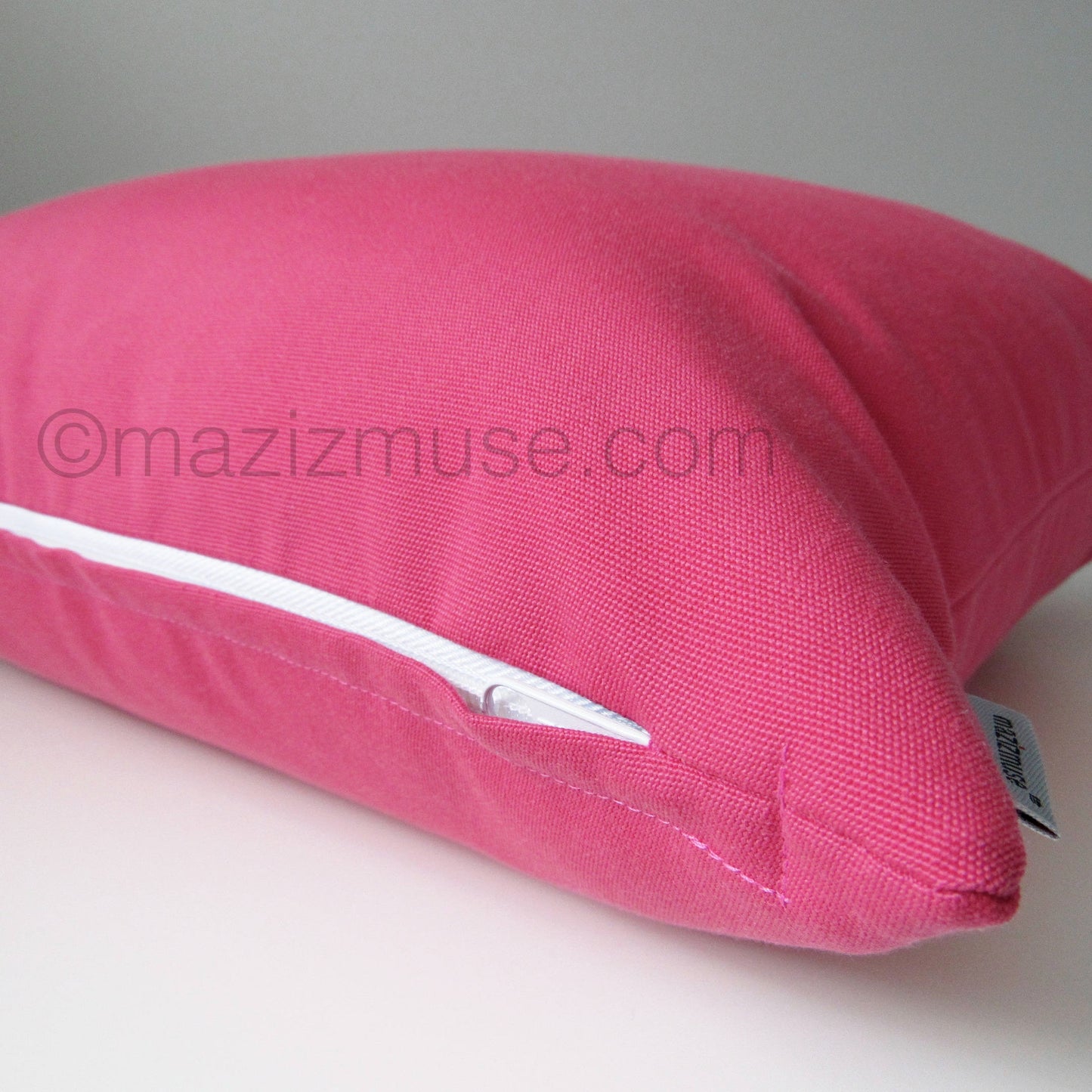 Hot Pink Outdoor Sunbrella® Pillow Cover, Modern Bubblegum Pink Cushion Cover