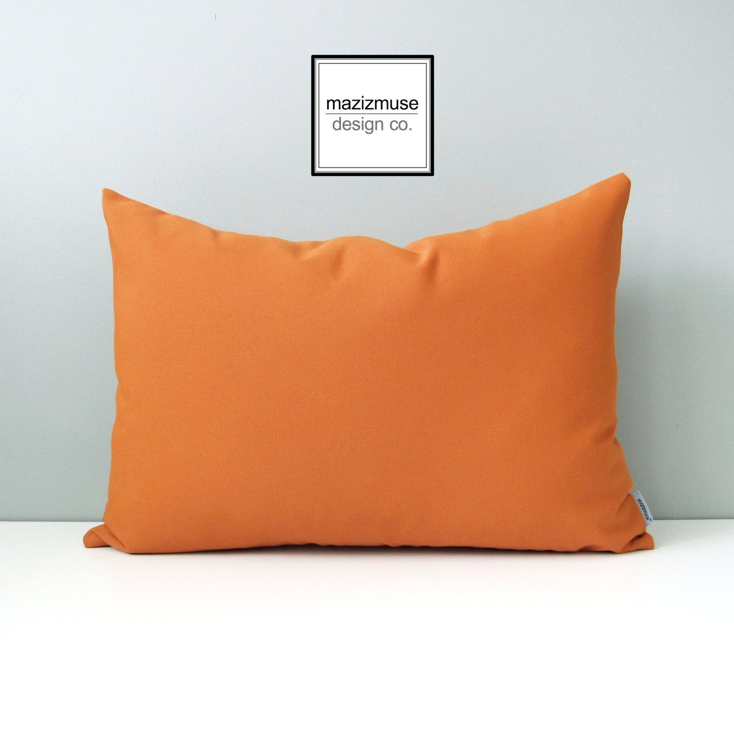 Tuscan Sunbrella® Outdoor Pillow Cover, Decorative Orange Cushion Cover