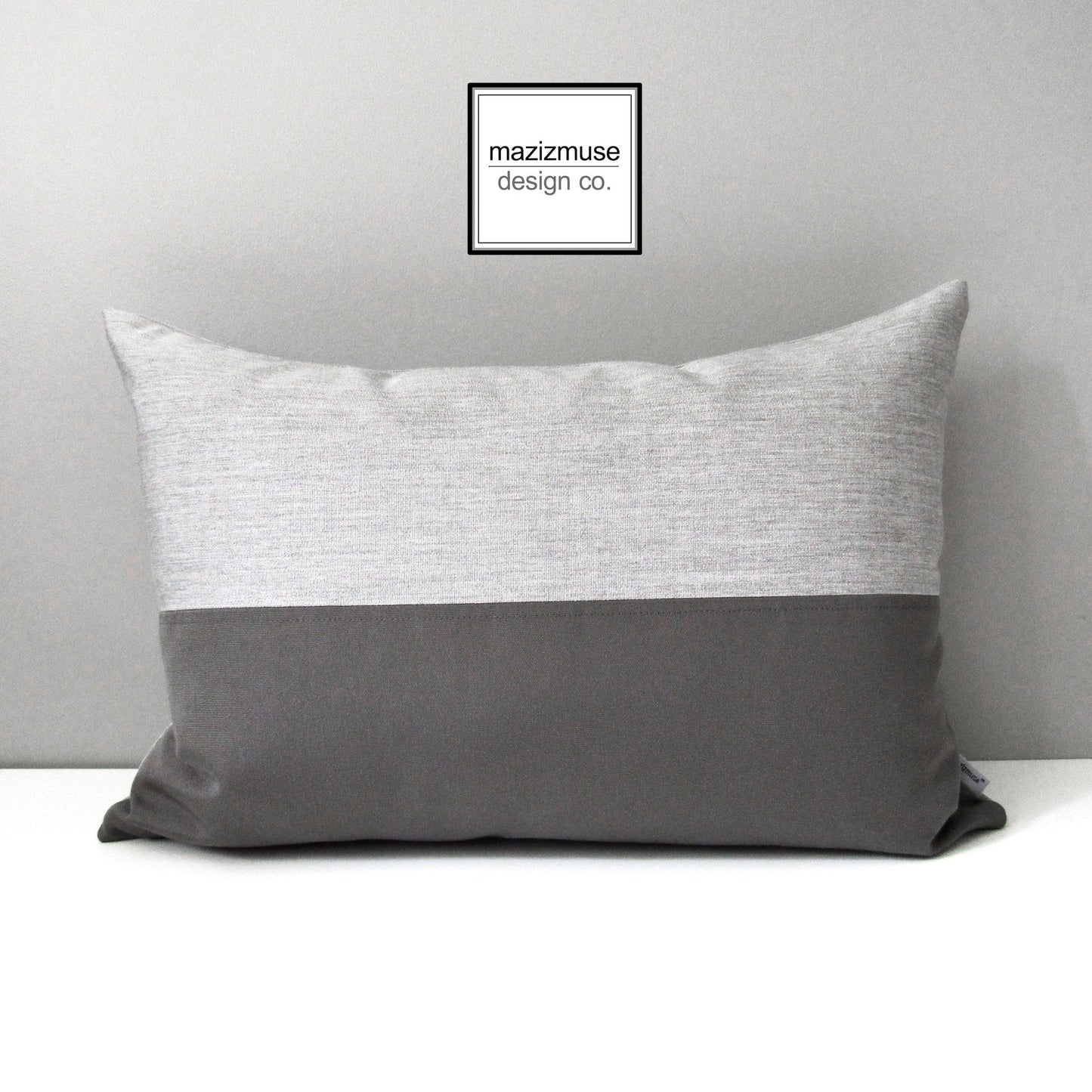 Modern Black & Yellow Outdoor Pillow Cover, Decorative Sunbrella Cushion Cover
