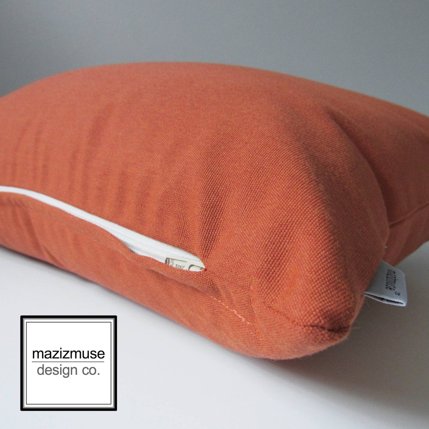 Solid Rust Sunbrella Outdoor Pillow Cover, Burnt Orange Cushion Cover